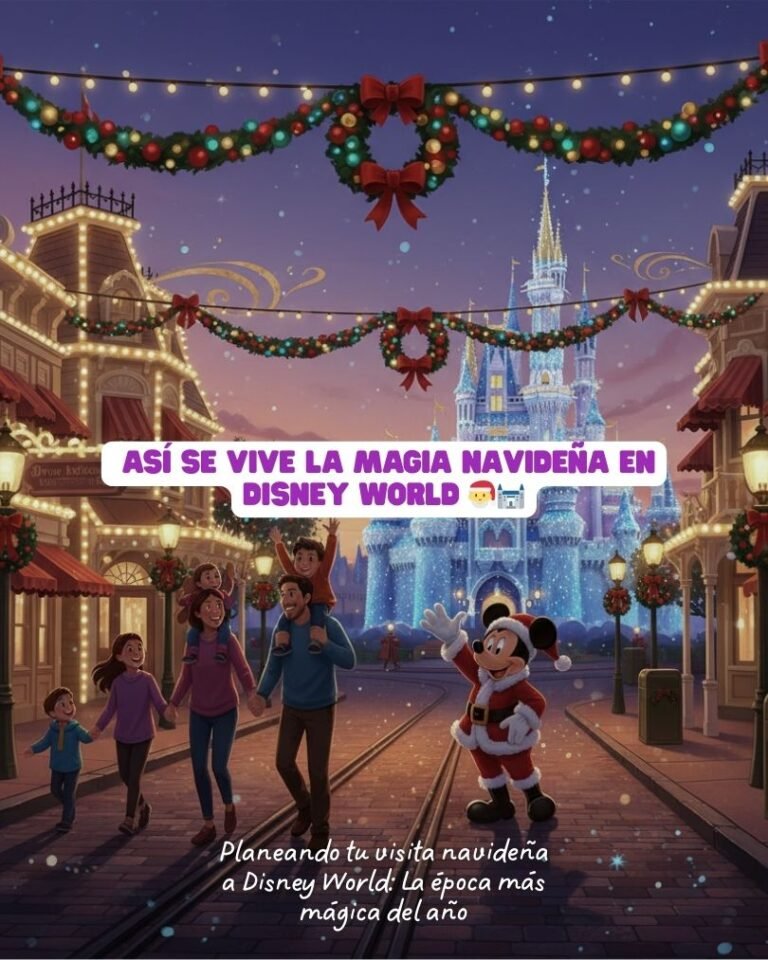 Planeando tu visita navideña a Disney World: La época más mágica del año