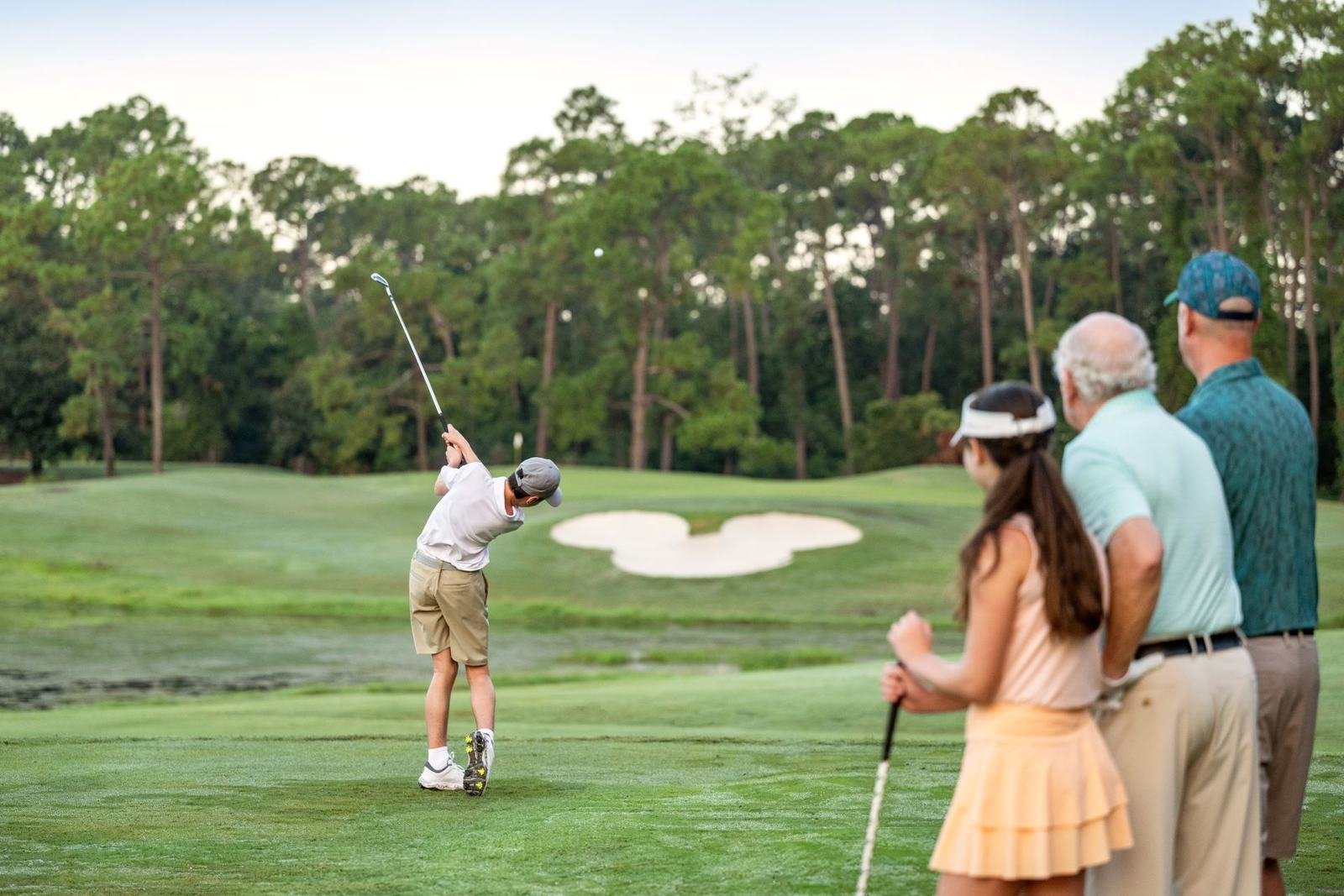 Bunker con forma de Mickey en Disney's Magnolia Golf Course