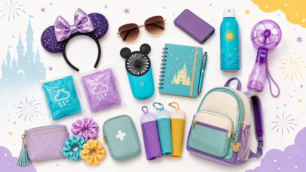 qué llevar en el bolso para parques en Orlando